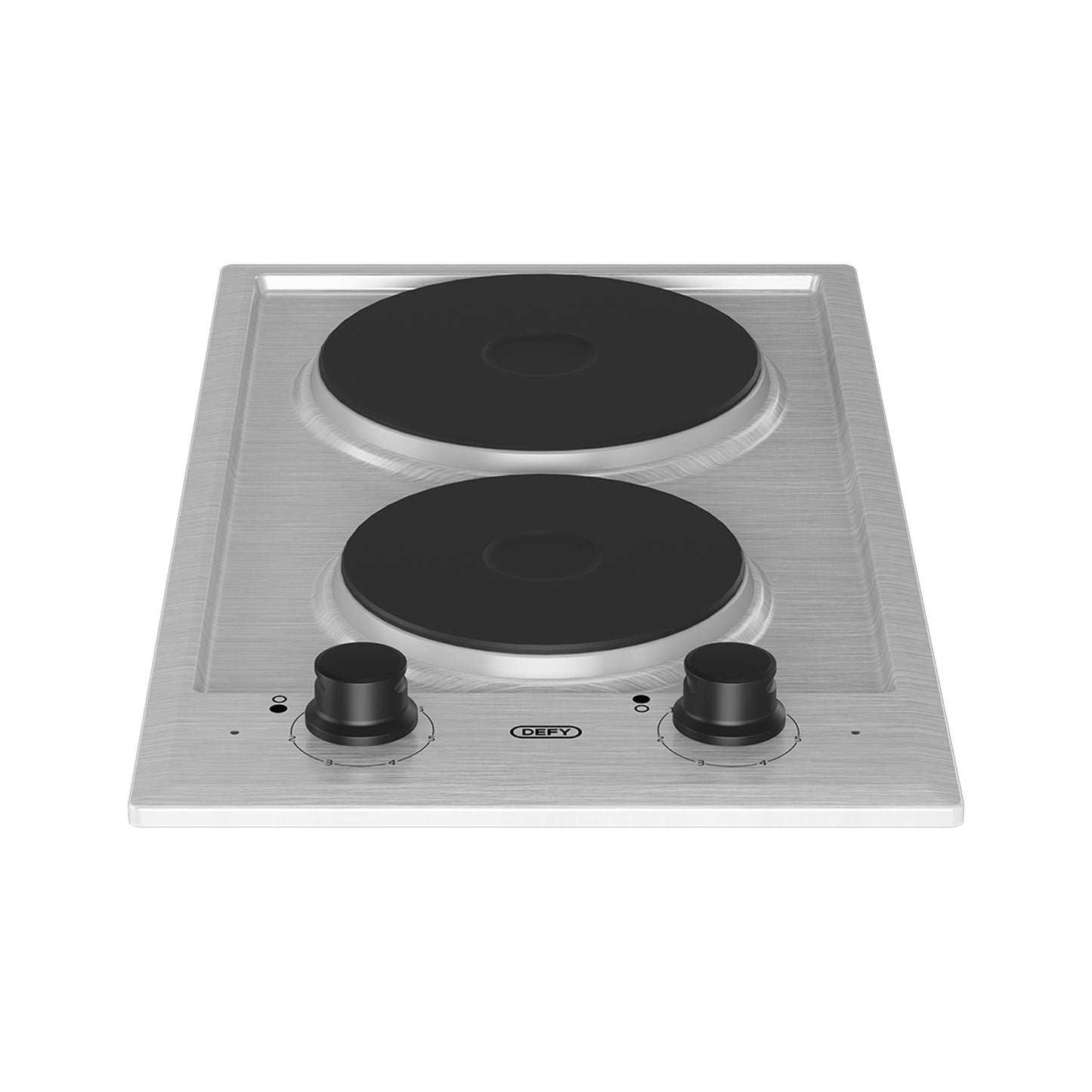 Defy 30cm Stainless Steel Solid Domino Hob Silver