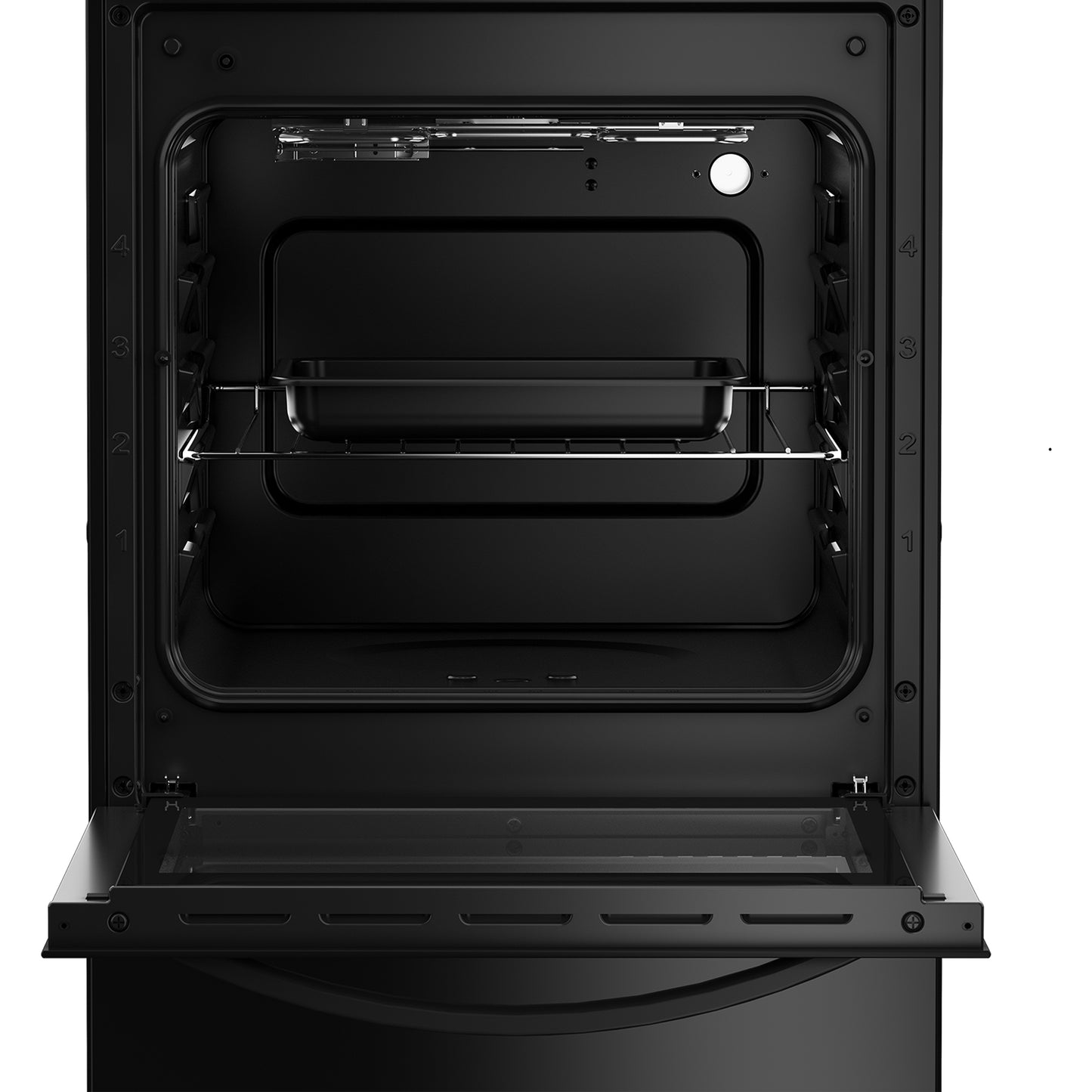 Defy 3 Burner 1 Solid Plate Gas Stove Black