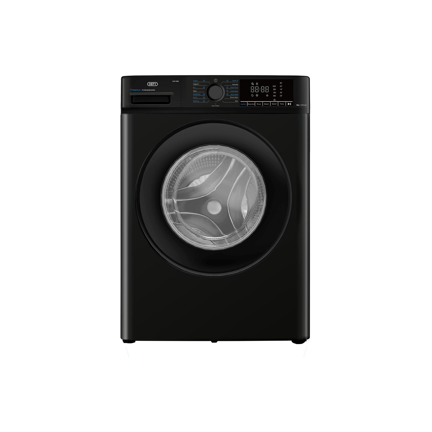 Defy 8kg Front Loader Washing Machine Midnight Black
