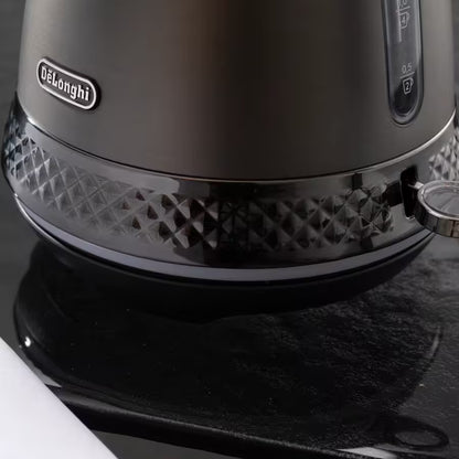 Delonghi Diadema 1.7Lt Electric Kettle Black