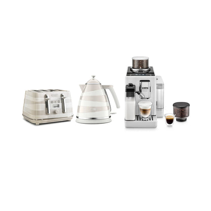 Delonghi Revelia Coffee Machine White + Free Avvolta Breakfast Pack