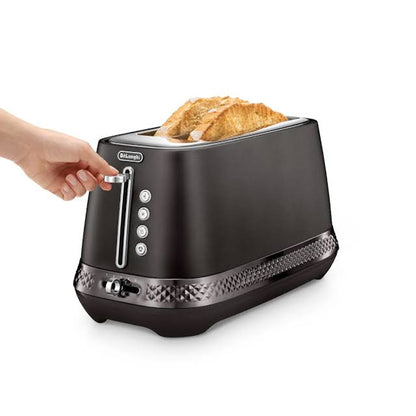 Delonghi Diadema Long Slot Toaster Black