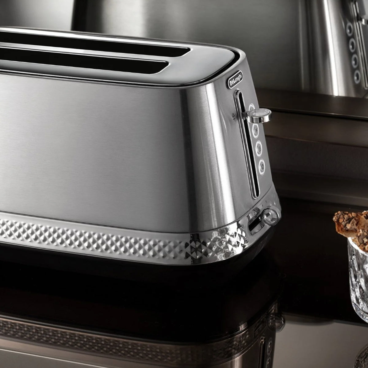 Delonghi Diadema Long Slot Toaster Metal