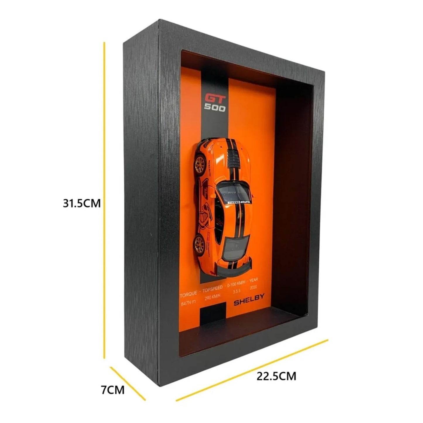 Die Cast Car Model Frame Orange