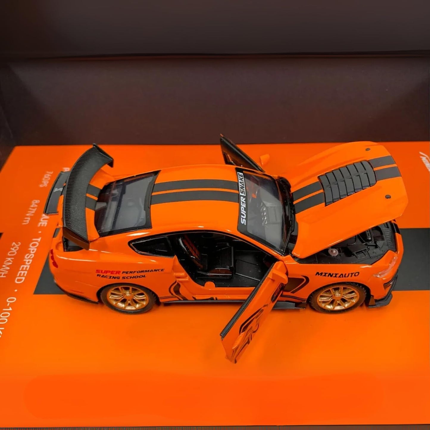 Die Cast Car Model Frame Orange