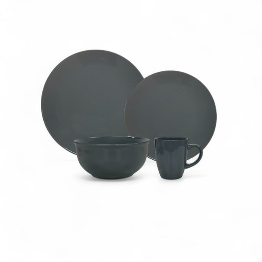 Kitchen Life 16 Piece Dinner Set Grey