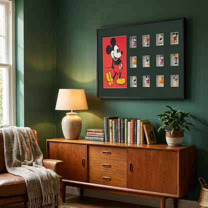 60 x 80cm Mickey Mouse Wall Art Multicoloured