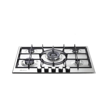 Elba Elio Lite 70cm 5 Burner Gas Hob Silver