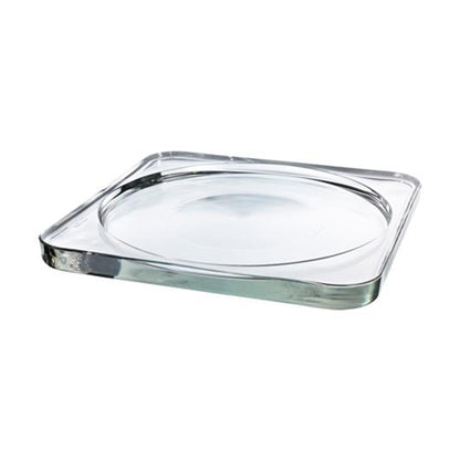 Kitchen Life Edged Glass Cake Platter Clear