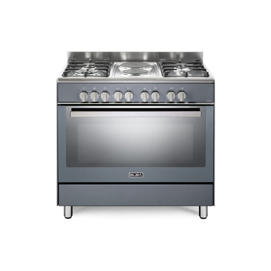 Elba 90cm Classic 4 Burner Cooker Grey