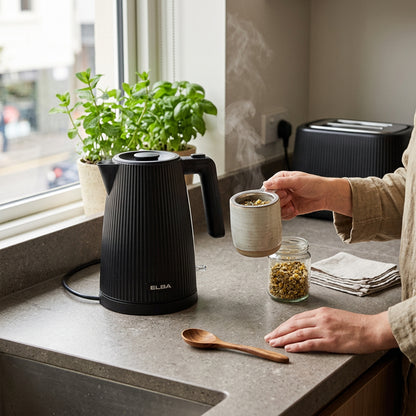Elba Bellagio 1.7Lt Cordless Kettle Black