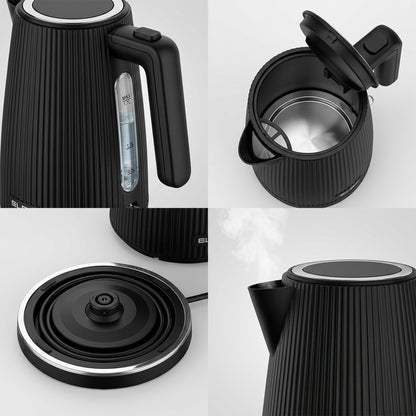 Elba Bellagio 1.7Lt Cordless Kettle Black