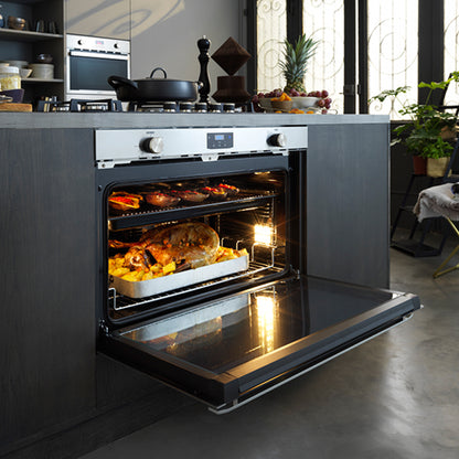 Elba 90cm Built In Multifunction Electric Oven Silver