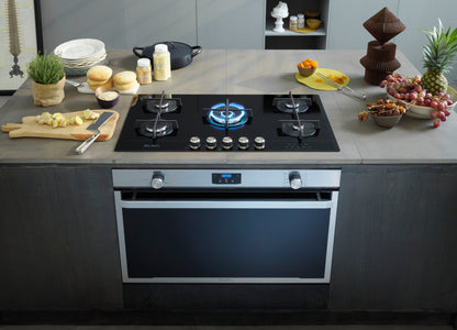 Elba Elio 90cm 5 Burner Gas On Glass Smart Hob