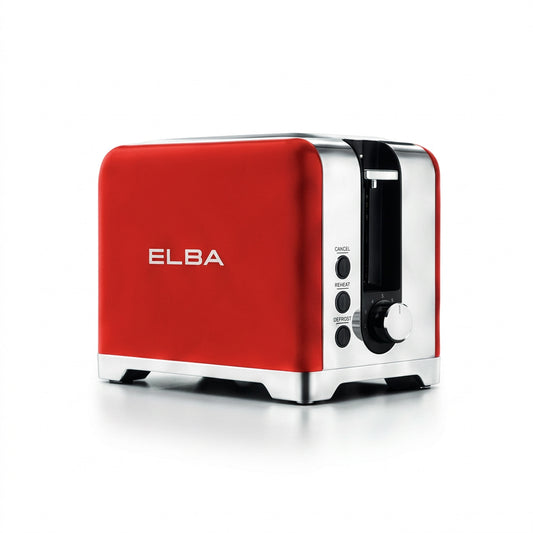 Elba Lusso 2 Slice Toaster Red