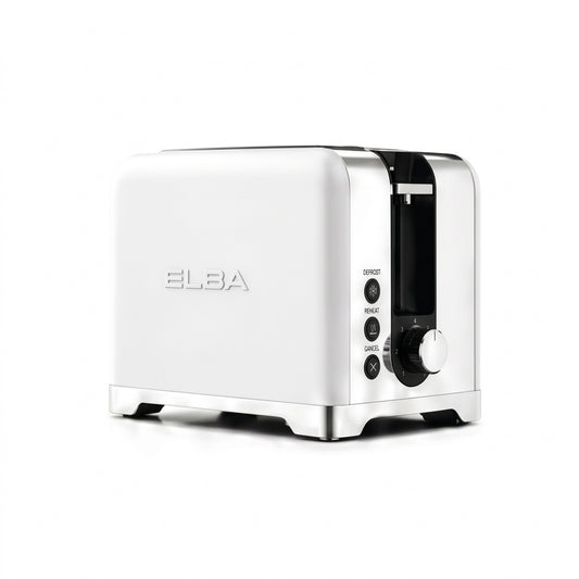 Elba Lusso 2 Slice Toaster White