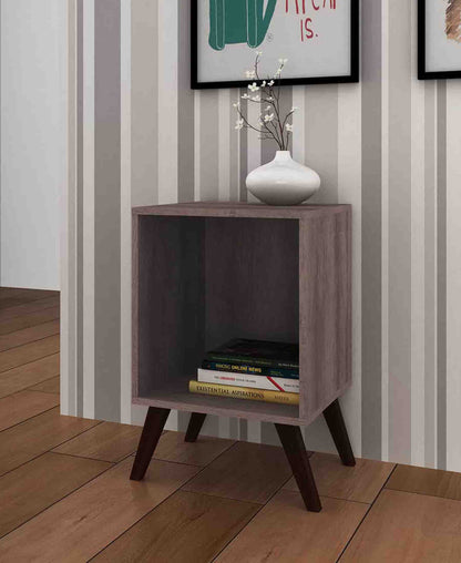 Exotic Designs Modern Nightstand - Rustic