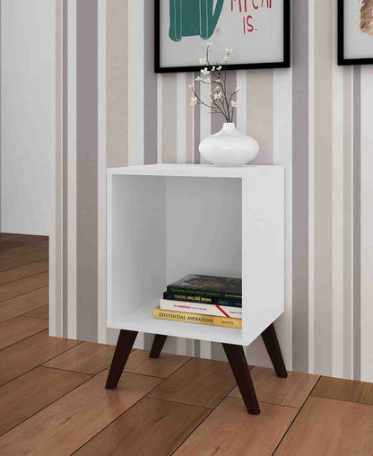 Exotic Designs Modern Nightstand - White