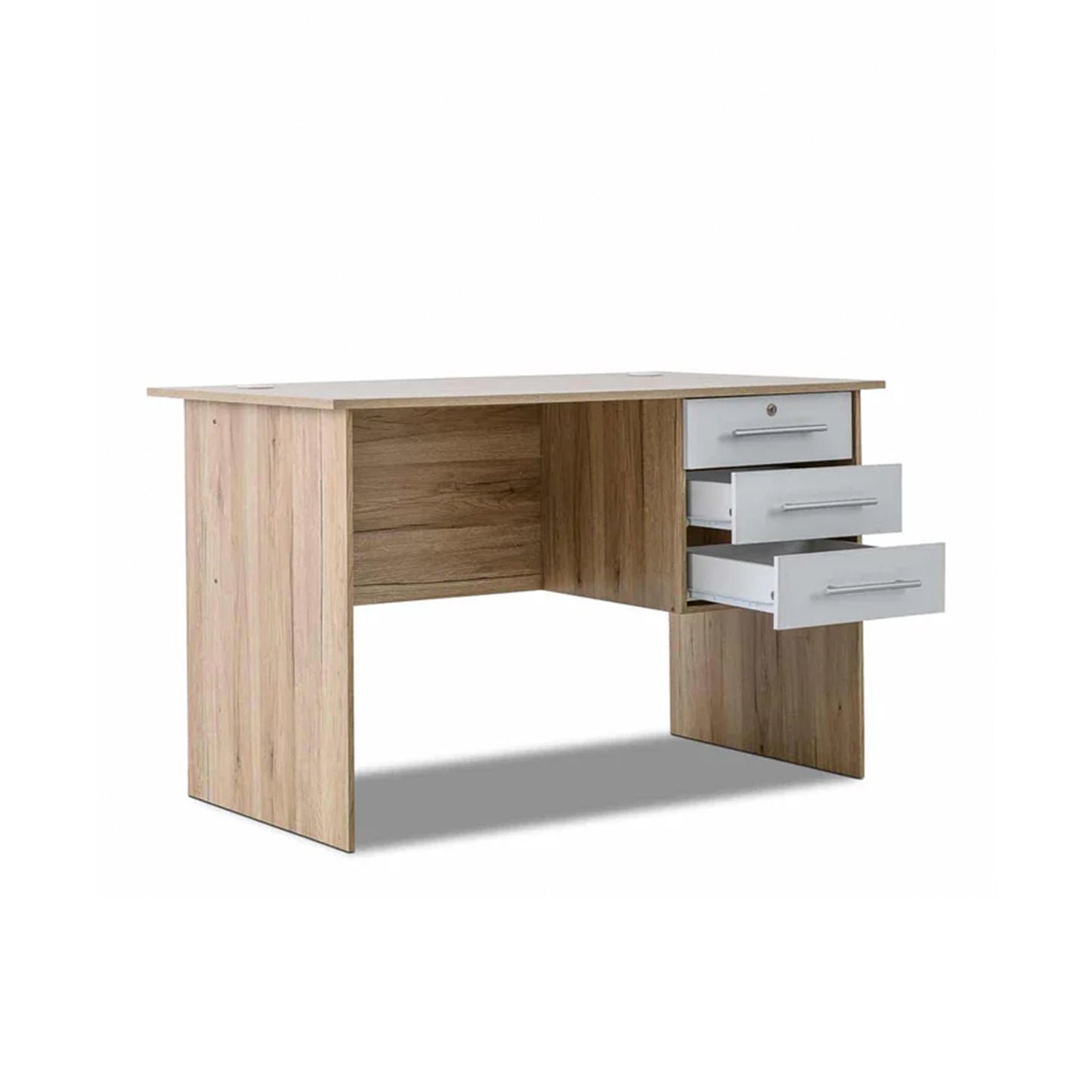 Exotic Designs Office Desk- Sonama Oak + White