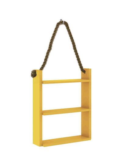 Exotic Designs Suspended Three Tier Shelf - Yellow