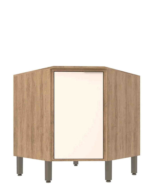 Exotic Designs Thalita Bottom Corner Unit - Nogueira & Off White