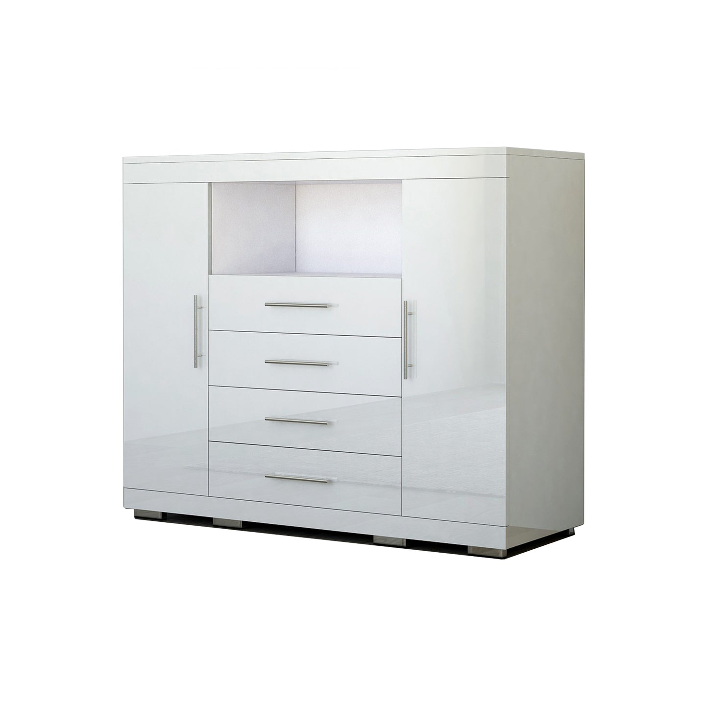 Exotic Designs Timeless Chest Of Drawers - White