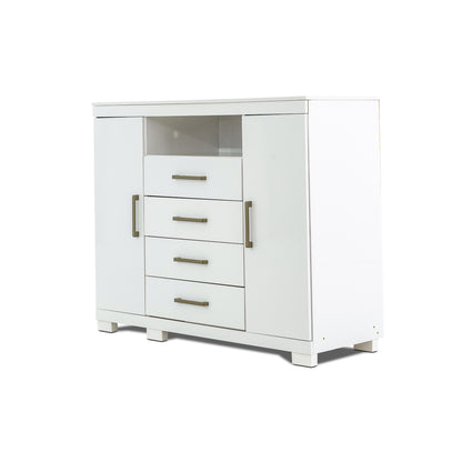 Exotic Designs Timeless Chest Of Drawers - White