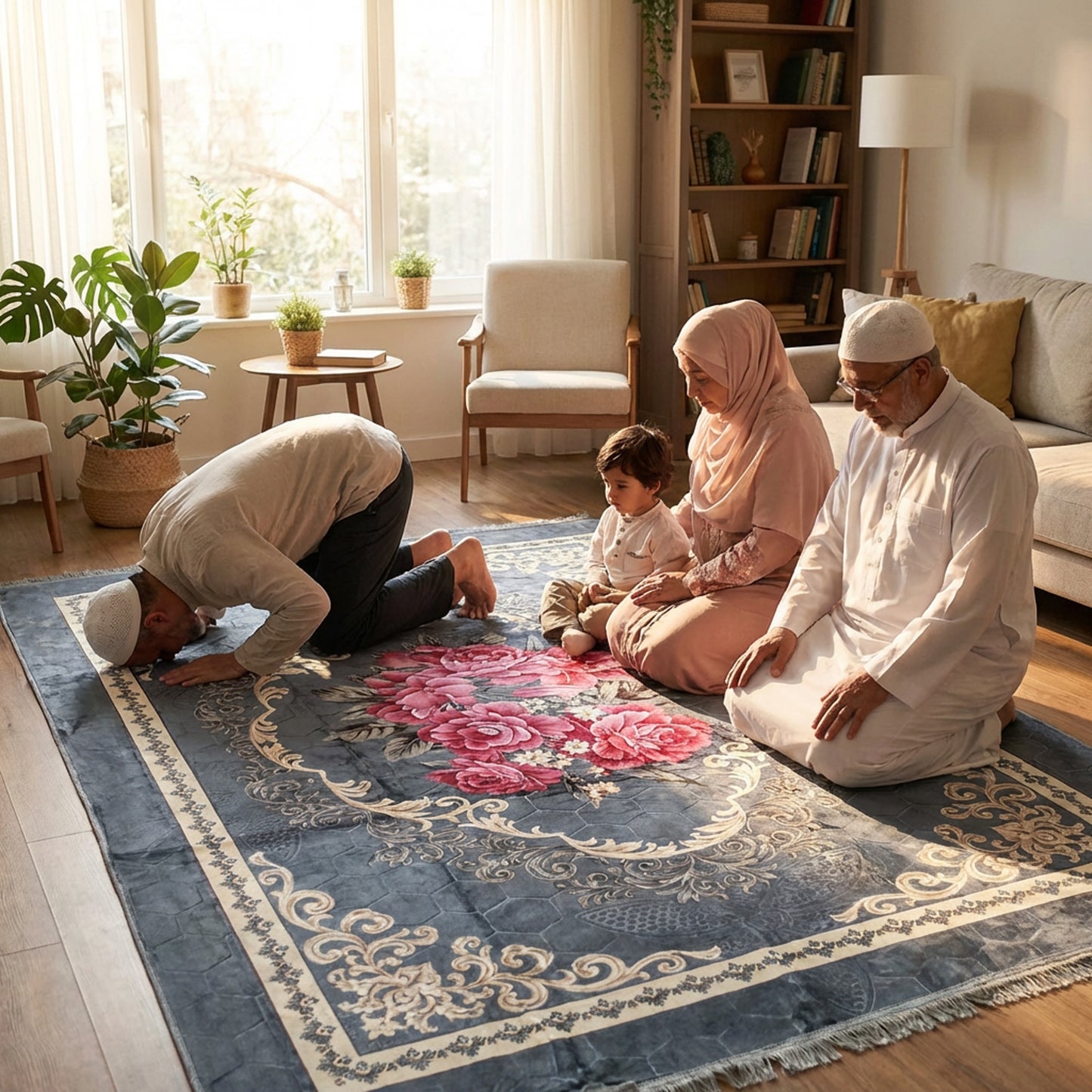 2 x 3m Musallah Grey