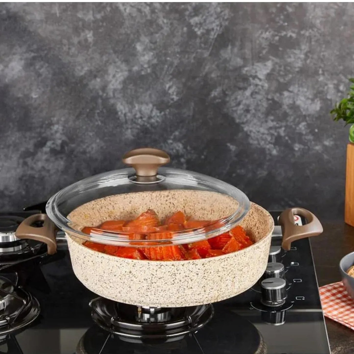 Falez 30cm Shallow Casserole Brown