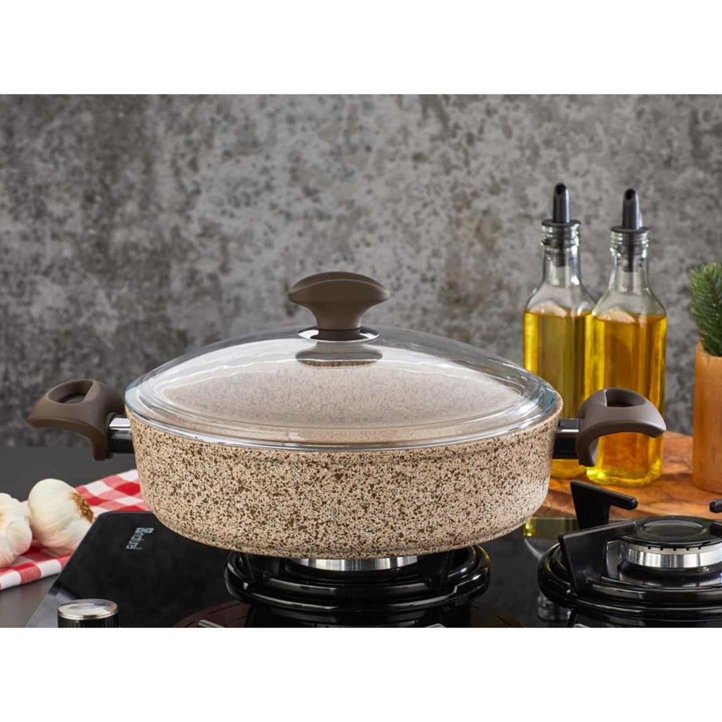 Falez 30cm Shallow Casserole Brown