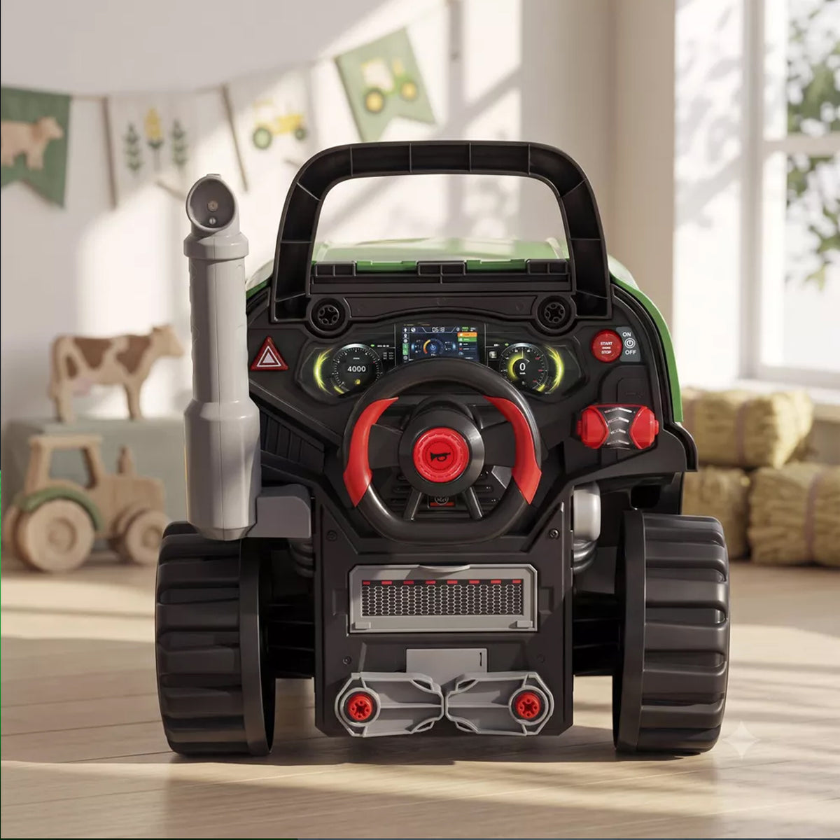 Farm Tractor with Spray & Light Green
