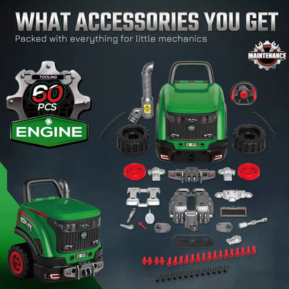 Farm Tractor with Spray & Light Green