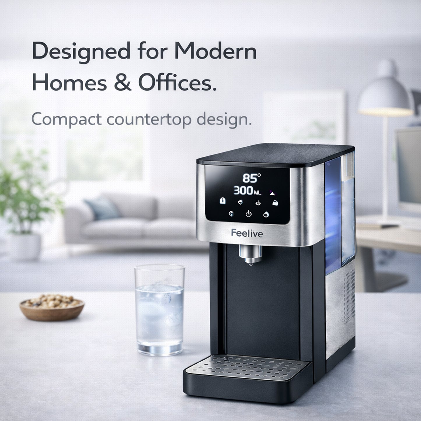 Feelive Instant Hot & Cold Water Dispenser Black