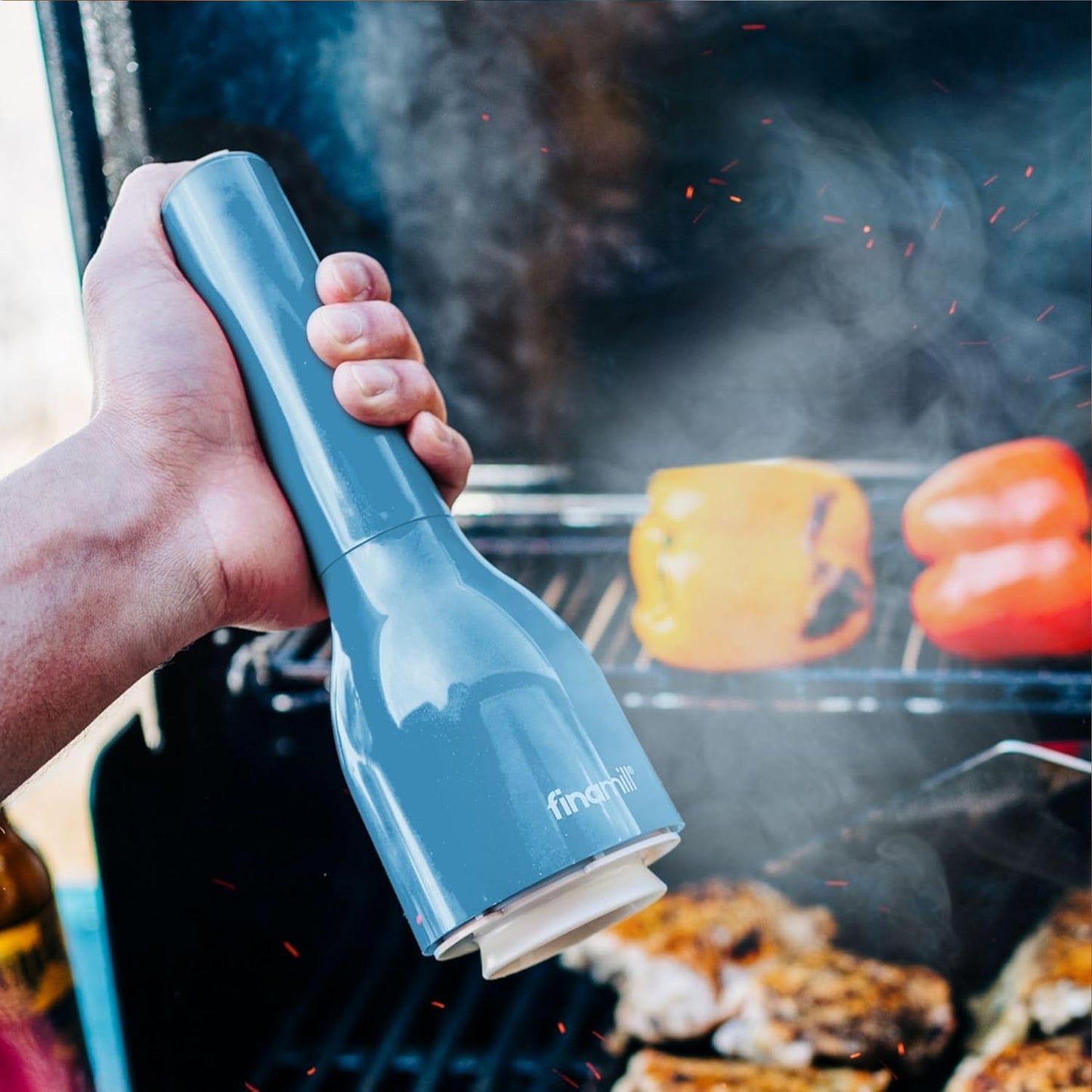 Finamill Battery Operated Grinder Ocean Blue