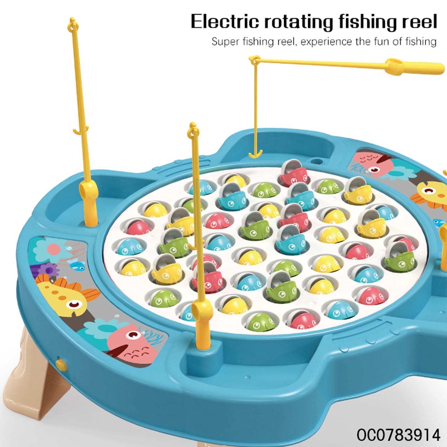 Fishing Game with Table Blue