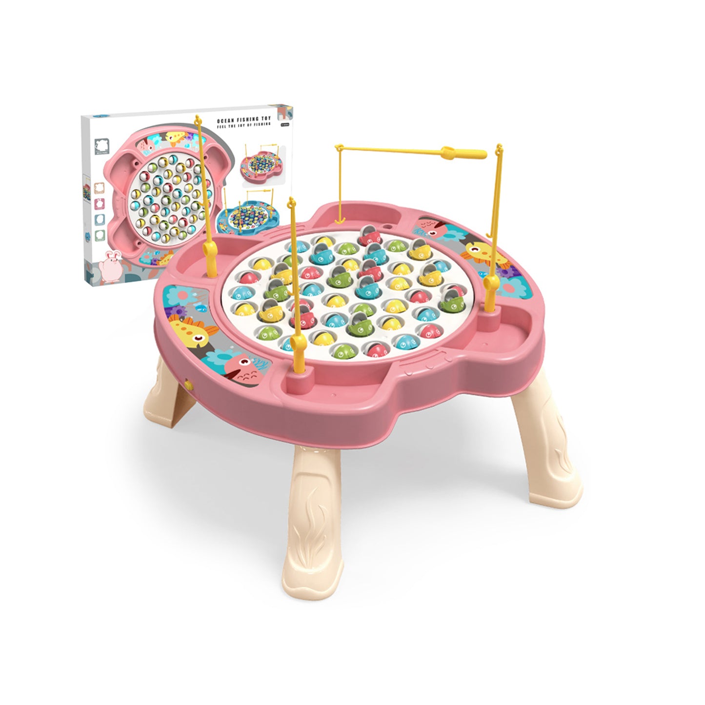 Fishing Game with Table Pink