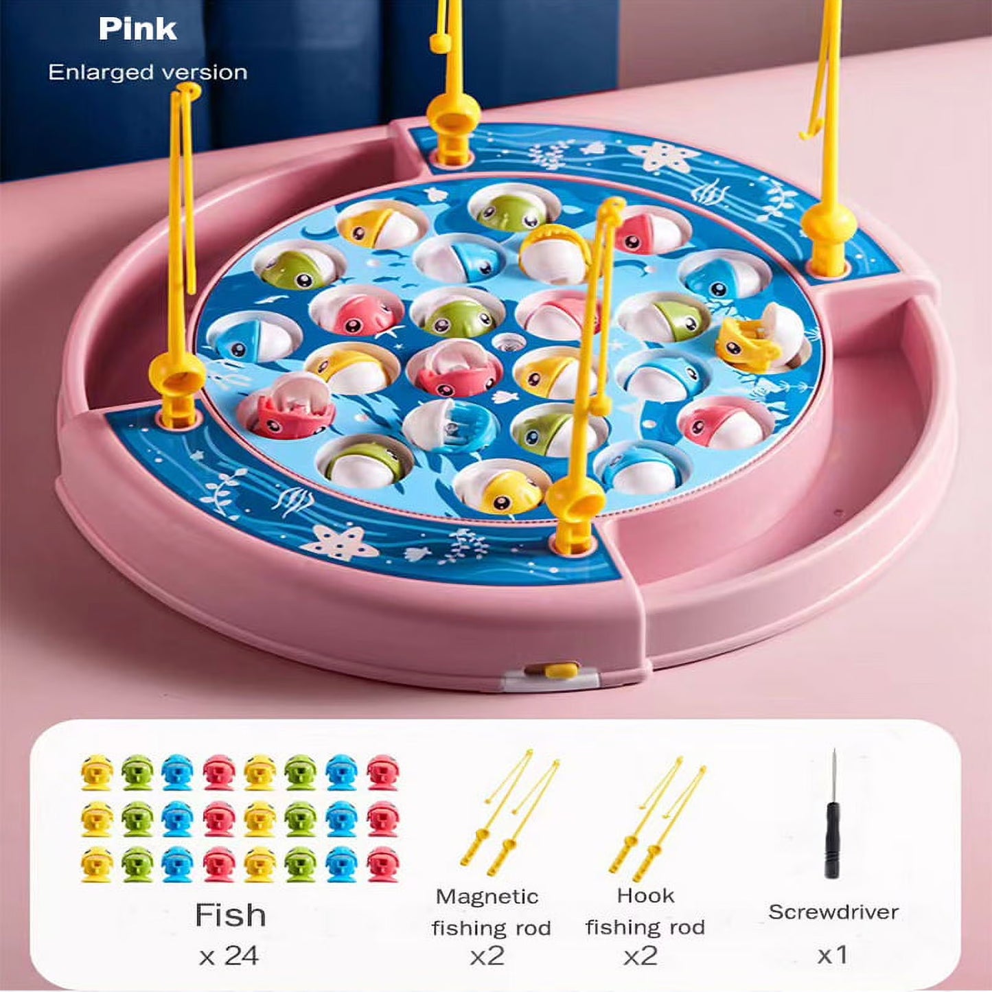 Magnetic Fishing Game Pink