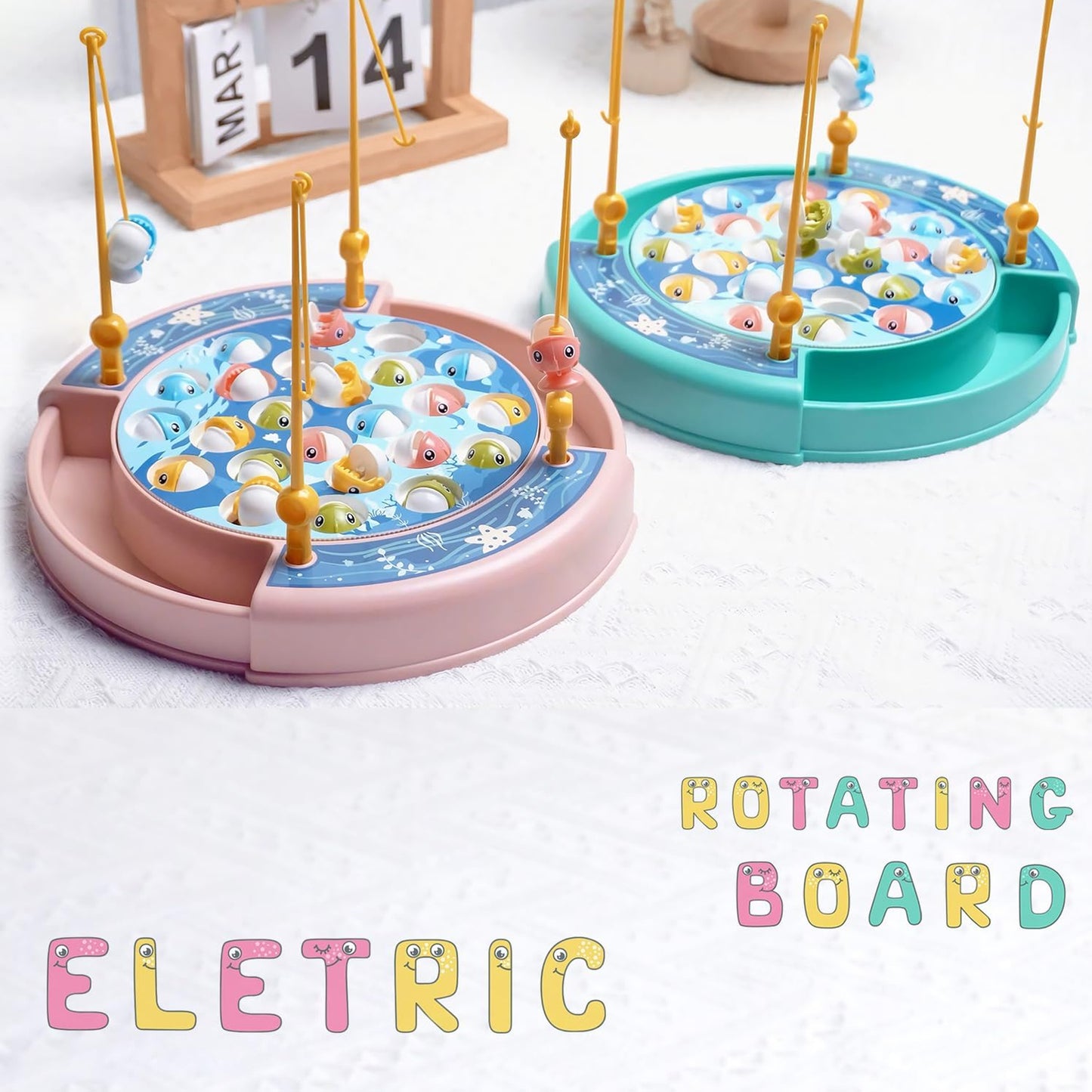 Magnetic Fishing Game Pink