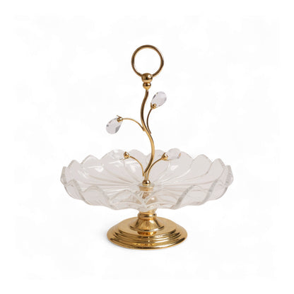 The Venice Flower Design Tray Gold