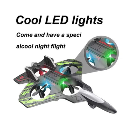 Remote Control Fighter Jet LED Light Black