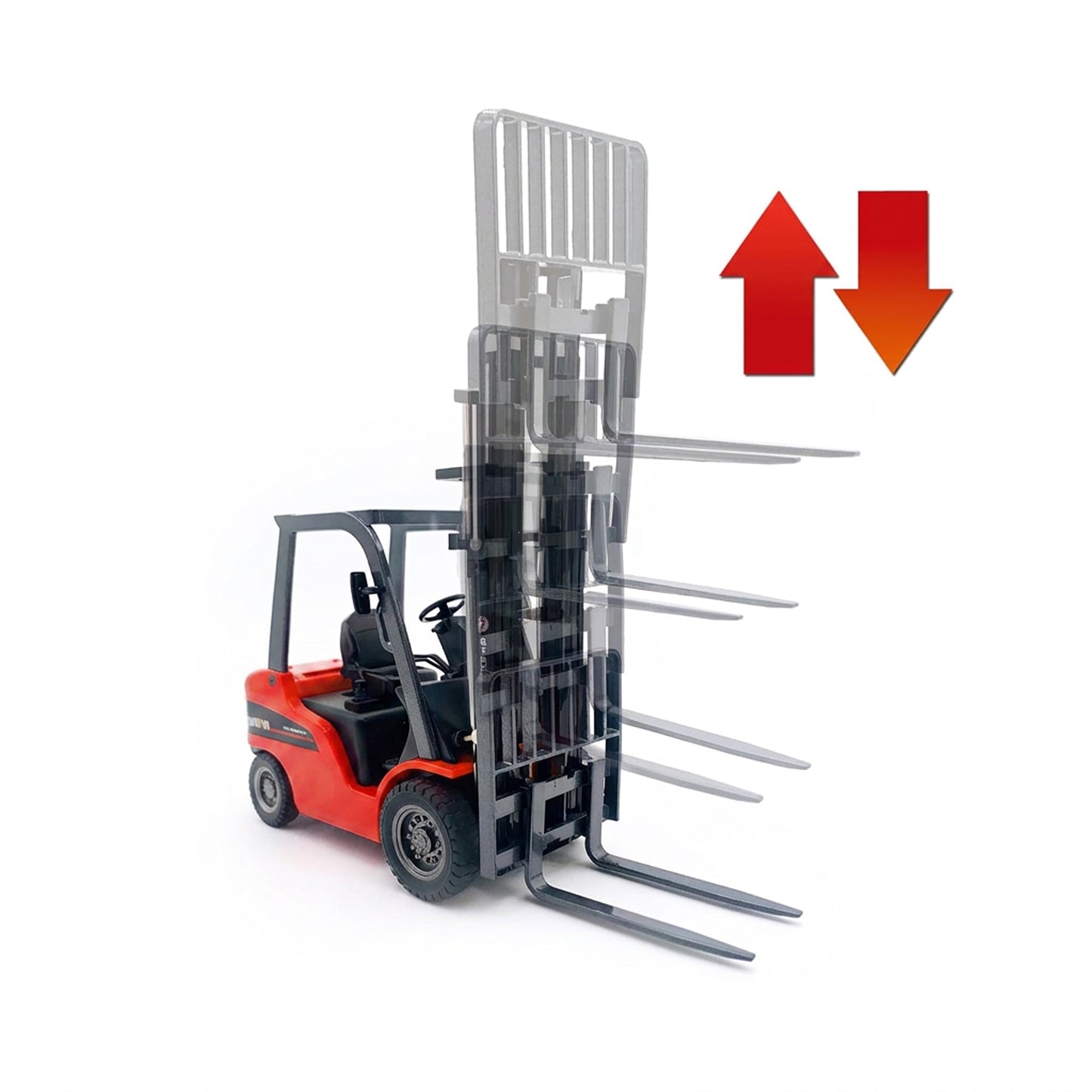 RC Forklift With APP Control Red