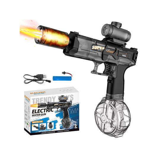 Electric Water Gun with Flash Black