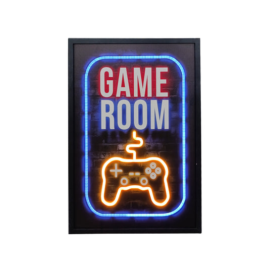 70 x 40cm Game Room Wall Art Multicoloured