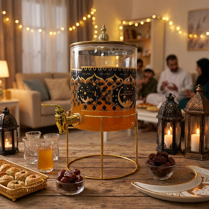 3.6lt Islamic Print Beverage Dispenser Clear