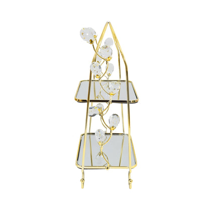 Milano 2 Layer Cupcake Stand Gold