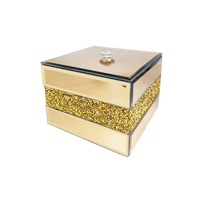 Exotic Designs Gold Square Box