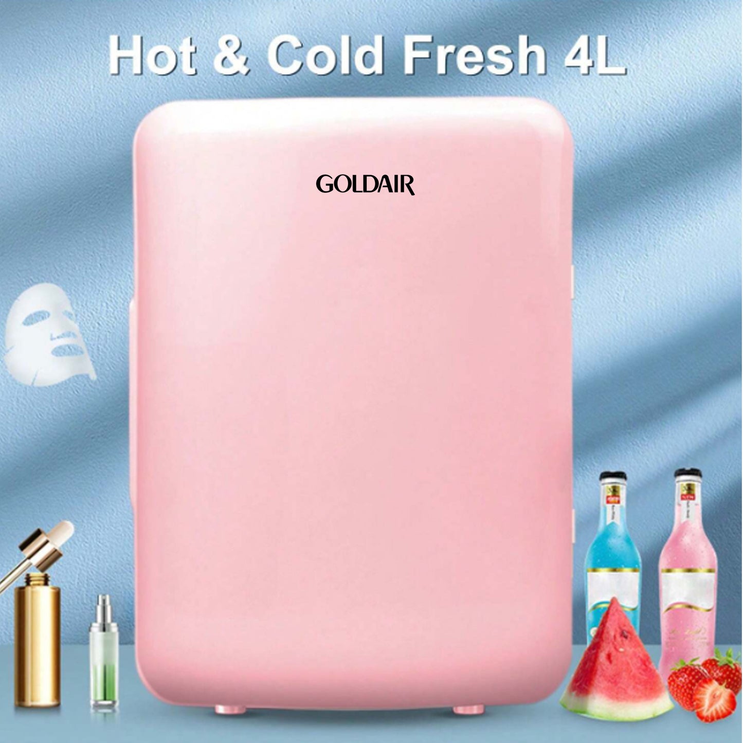 Goldair 4Lt Mini Cooler Pink