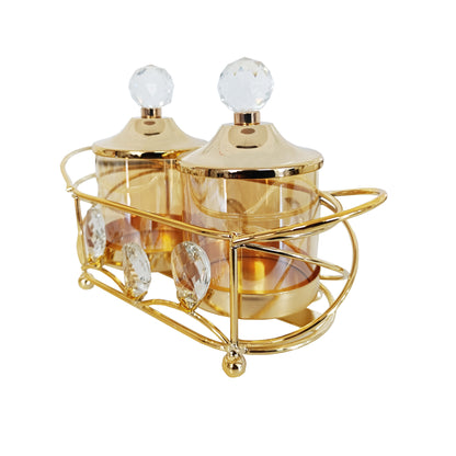 Urban Decor Candle Holder Set Gold