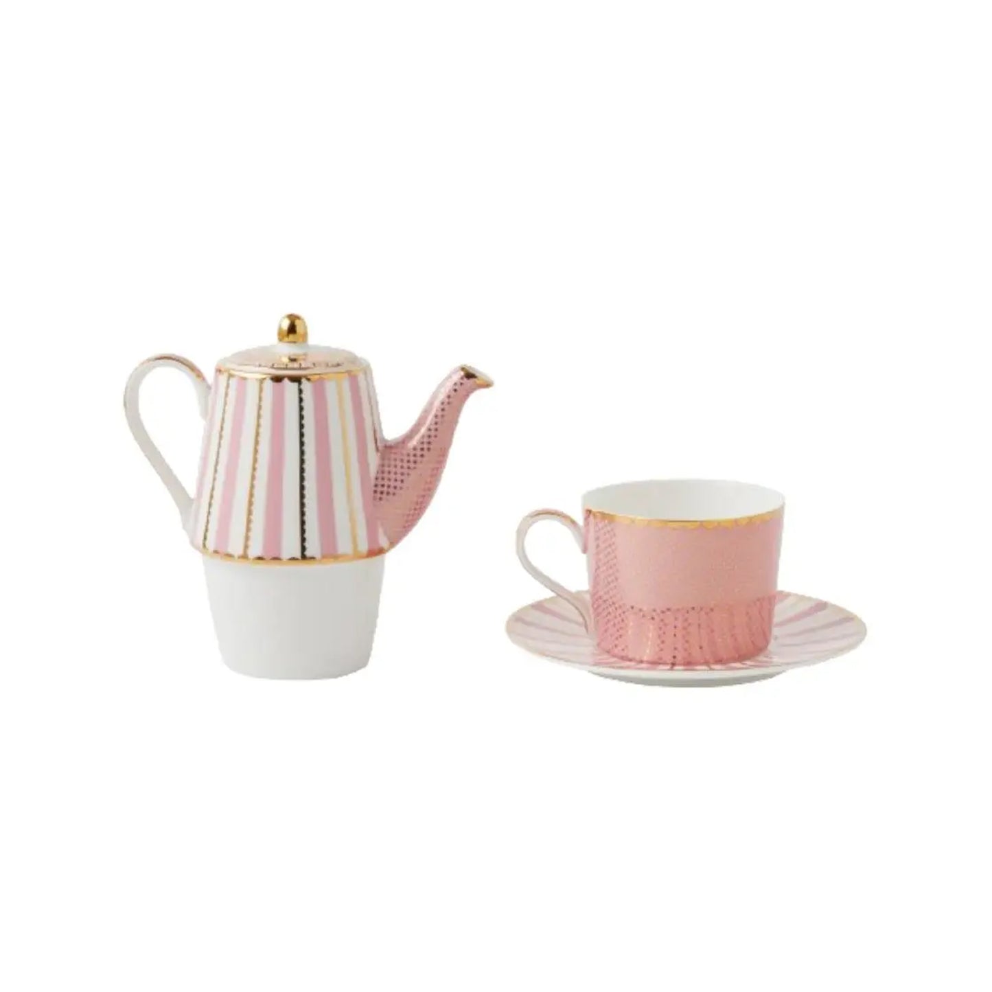 Maxwell & Williams Teas & C's 340ml Regency Tea For One With Infuser Pink