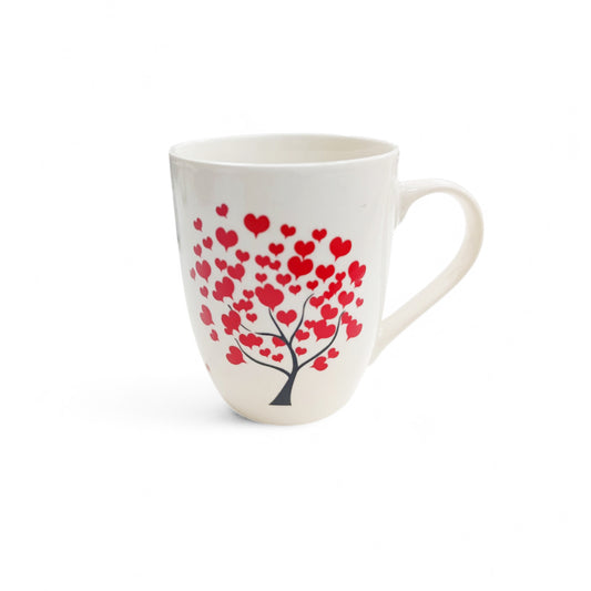 Kitchen Life Heart of Tree Mug White